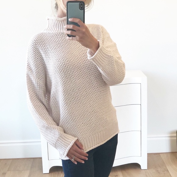 SONOMA Beige Blush Pullover Loose Sweater - Picture 3 of 6
